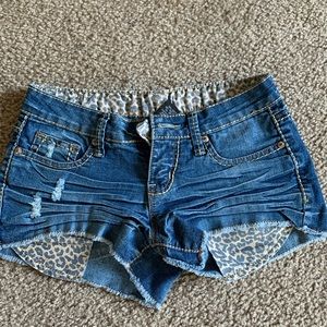 cheetah pocket shorts